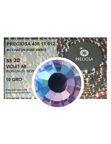 Preciosa Rhinestones Hotfix ss 20 Violet AB - 1440 pcs