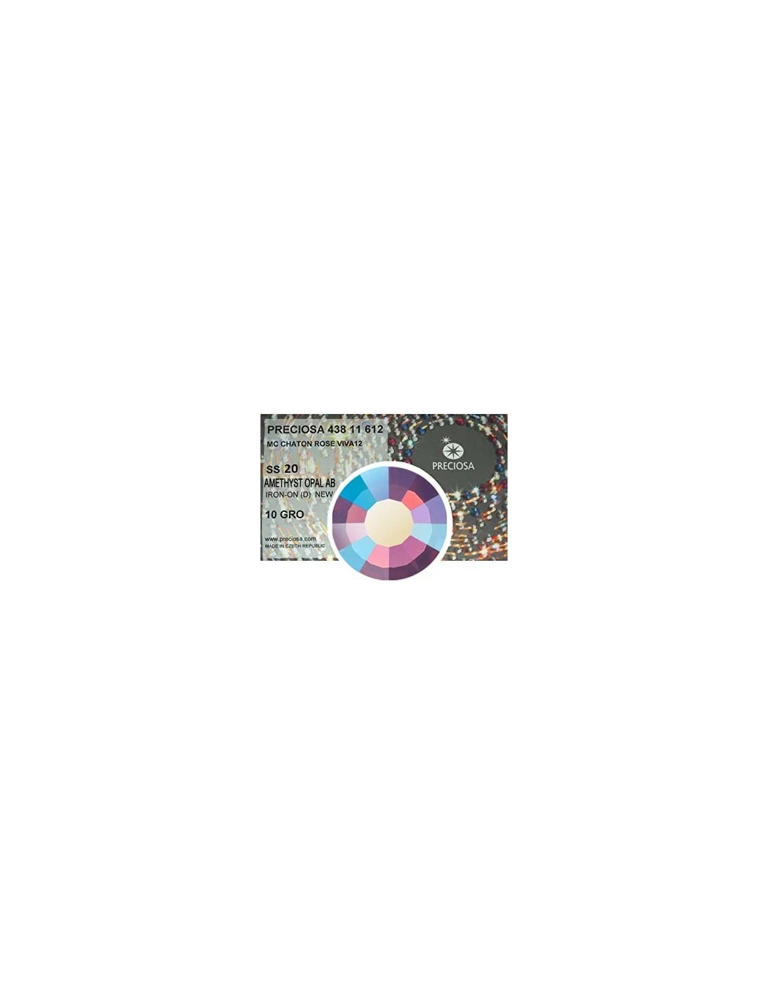 Preciosa Rhinestones Hotfix ss 20 Amethyst Opal AB - 1440 pcs