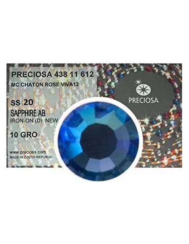 Preciosa Strass Termoadesivi ss 20 Sapphire AB - 1440 pz