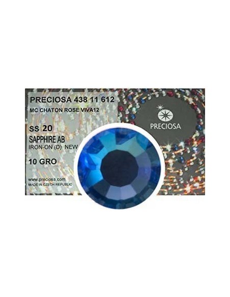 Preciosa Rhinestones Hotfix ss 20 Sapphire AB - 1440 pcs