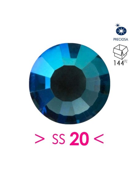 Preciosa Strass Rhinestones Termoadesivi Hotfix ss 20 Montana AB - 144PZ
