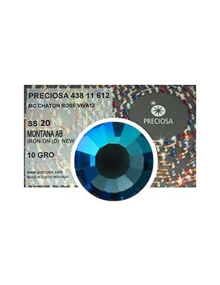 Preciosa Strass Rhinestones Termoadesivi Hotfix ss 20 Montana AB - 1440 pz