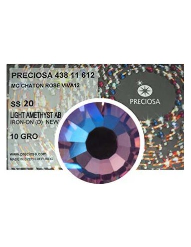 Preciosa Strass Termoadesivi ss 20 Light Amethyst AB - 1440 pz