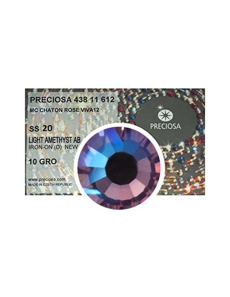 Preciosa Rhinestones Hotfix ss 20 Light Amethyst AB - 1440 pcs