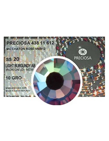 Preciosa Strass Termoadesivi ss 20 Light Burgundy AB - 1440 pz