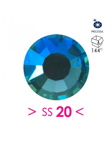 Rhinestones Preciosa  Hotfix ss 20 Indicolite AB - 144 pcs