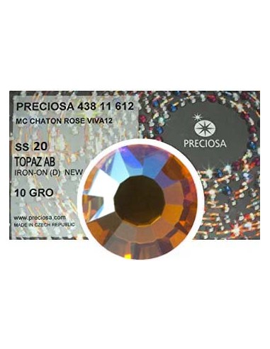 Preciosa Strass Termoadesivi ss 20 Topaz AB - 1440 pz