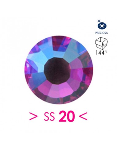 Rhinestones Preciosa  Hotfix ss 20 Fuchsia AB - 144 pcs