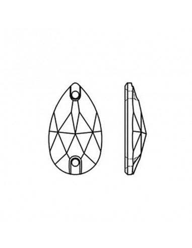 Stone Drop mm 18x10,5 Light Siam - 1PC Stone Drop mm 18x10,5 Light Siam - 1PC