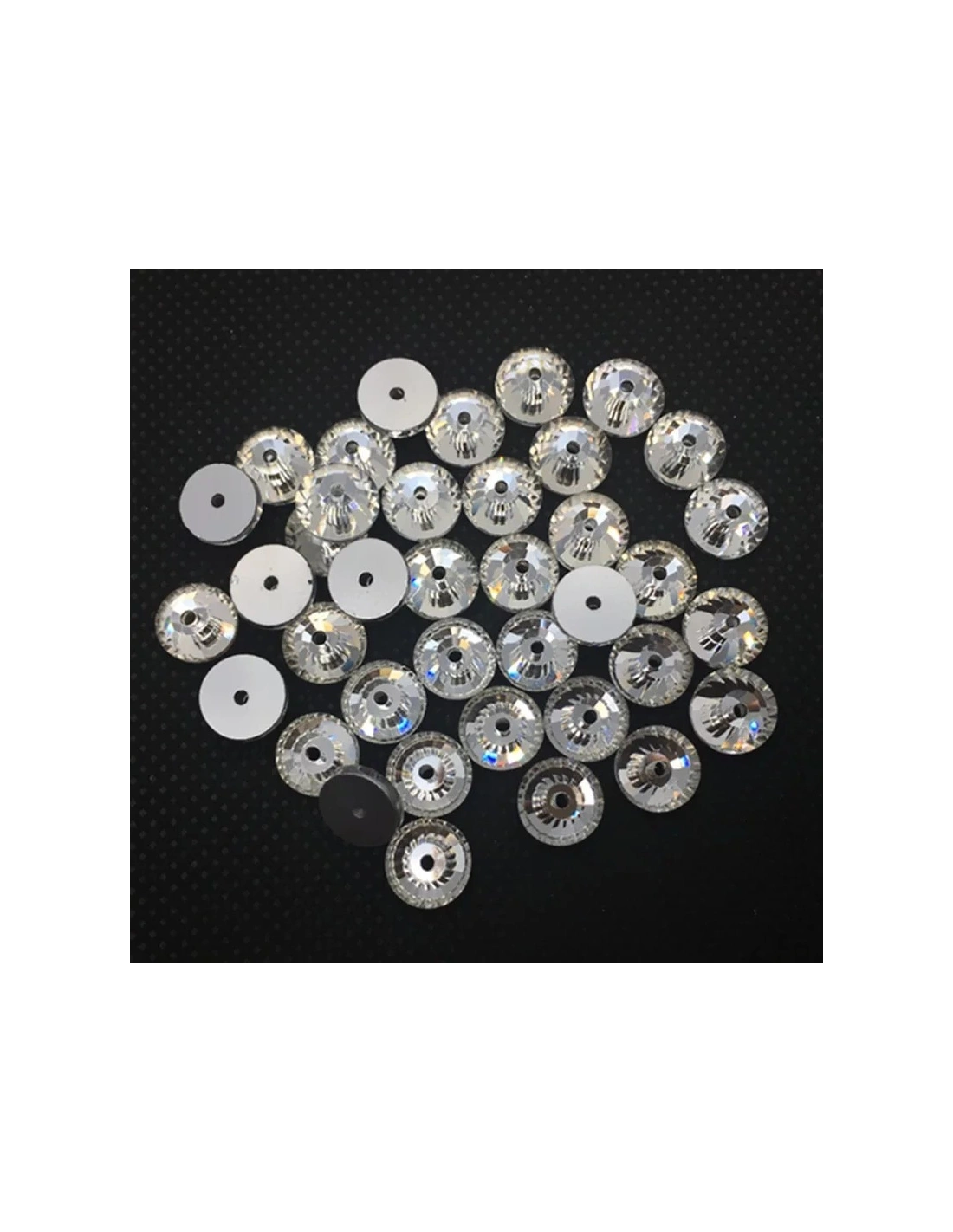 Loch Rose mm 4 Crystal - 144PCS - Stone to be sewn all crystal
