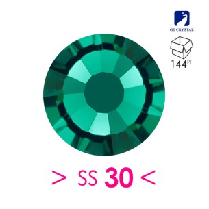 Strass  rhinestones GT Crystal Termoadesivi hotfix ss 30 Emerald - 144PZ 2