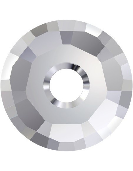 Swarovski XILION Loch Rose mm 7 Crystal - 144PZ - Pietre da cucire tutto cristallo