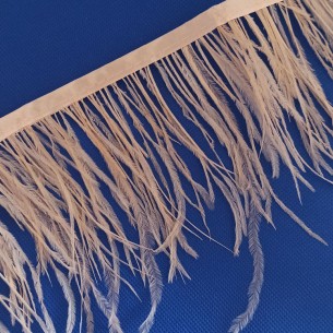 Frange da cucire Piume di Struzzo Salmone pacco - 1MT. 2