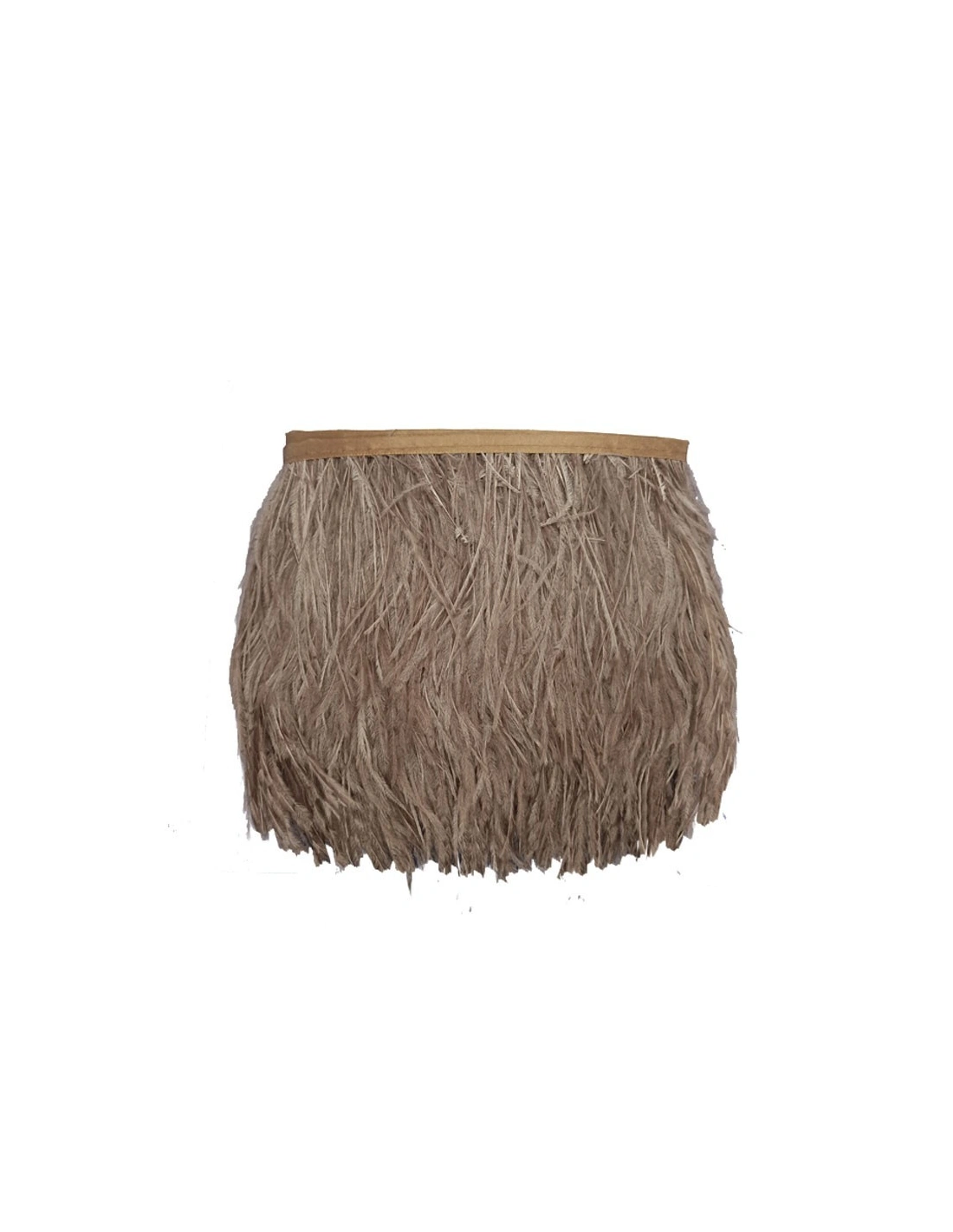 Fringe Sewing Black Ostrich Feathers  Pack - 1MT. - Fringes and Feathers