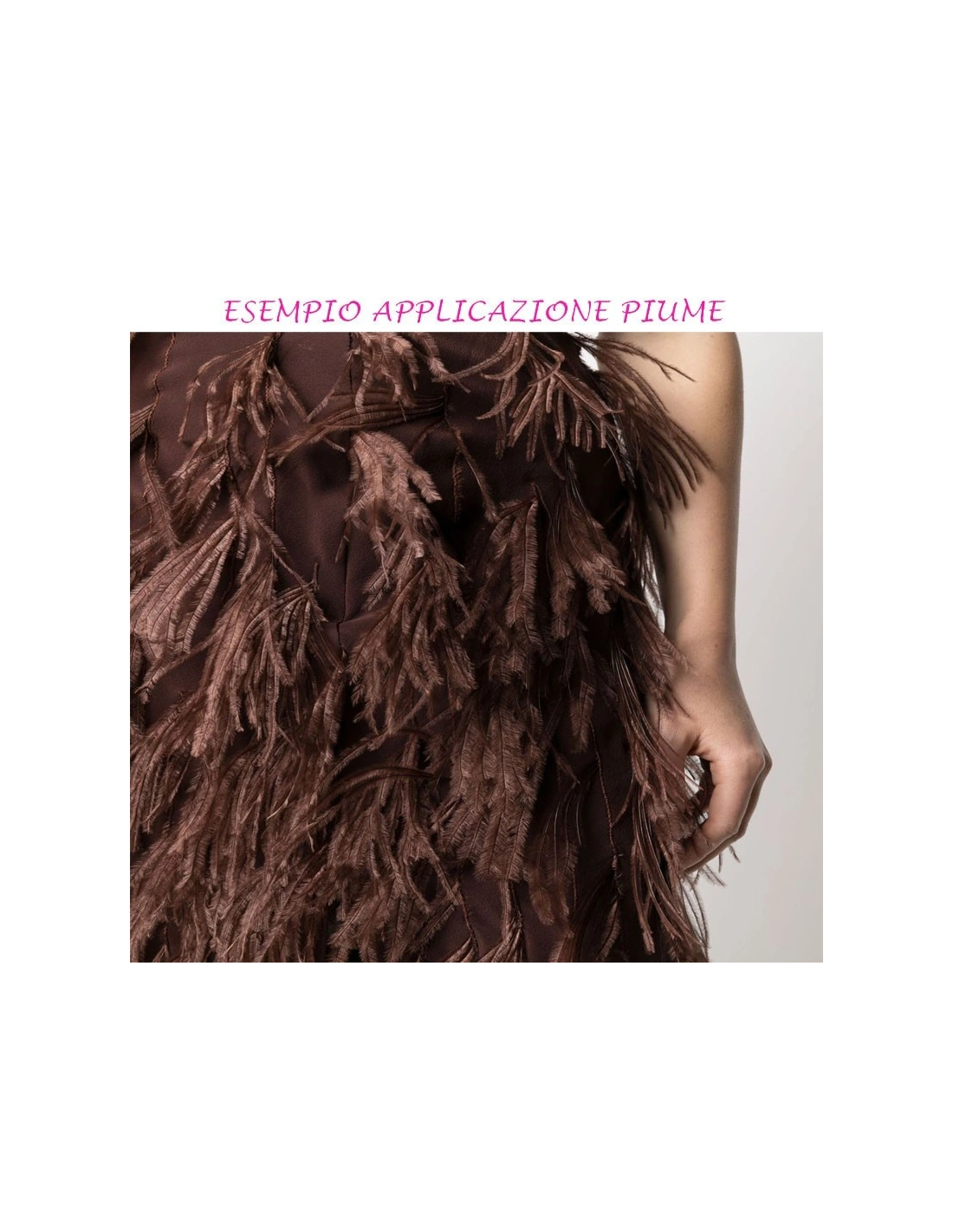 Fringe Sewing Black Ostrich Feathers  Pack - 1MT. - Fringes and Feathers