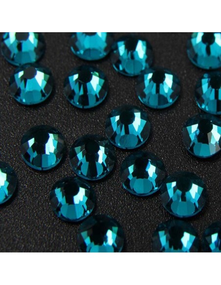 Strass Rhinestones GT Crystal Termoadesivi Hotfix ss 10 Indicolite - 144PZ