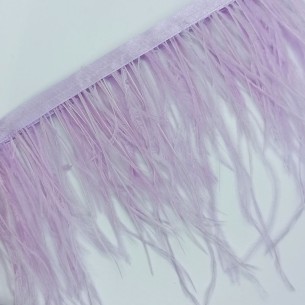 Frange da cucire Piume di Struzzo Lilla pacco - 1MT. 2