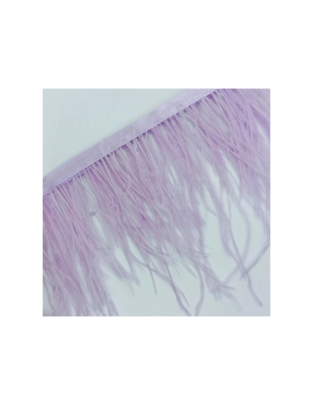Fringe Sewing Black Ostrich Feathers  Pack - 1MT. - Fringes and Feathers