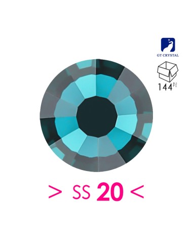 Strass GT Crystal Termoadesivo ss 20  Blu Zircon - 144PZ  Rhinestones Hotfix Strass GT Crystal Termoadesivo ss 20  Blu Zircon - 144PZ  Rhinestones Hotfix