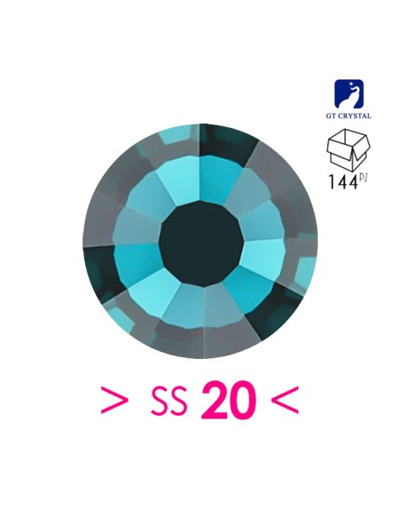 Strass GT Crystal Termoadesivo ss 20  Blu Zircon - 144PZ  Rhinestones Hotfix Strass GT Crystal Termoadesivo ss 20  Blu Zircon - 144PZ  Rhinestones Hotfix