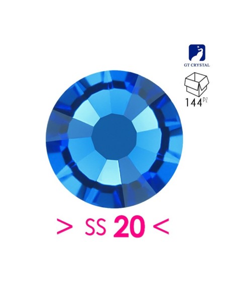 Strass GT Crystal Termoadesivo ss 20  Capri blu - 144PZ  Rhinestones Hotfix