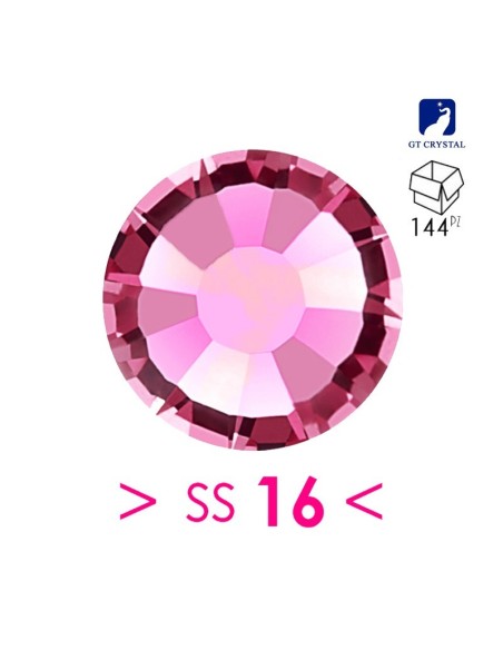 Rhinestones Strass GT Crystal Termoadesivo ss 16 Fuchsia - 144PZ Hotfix