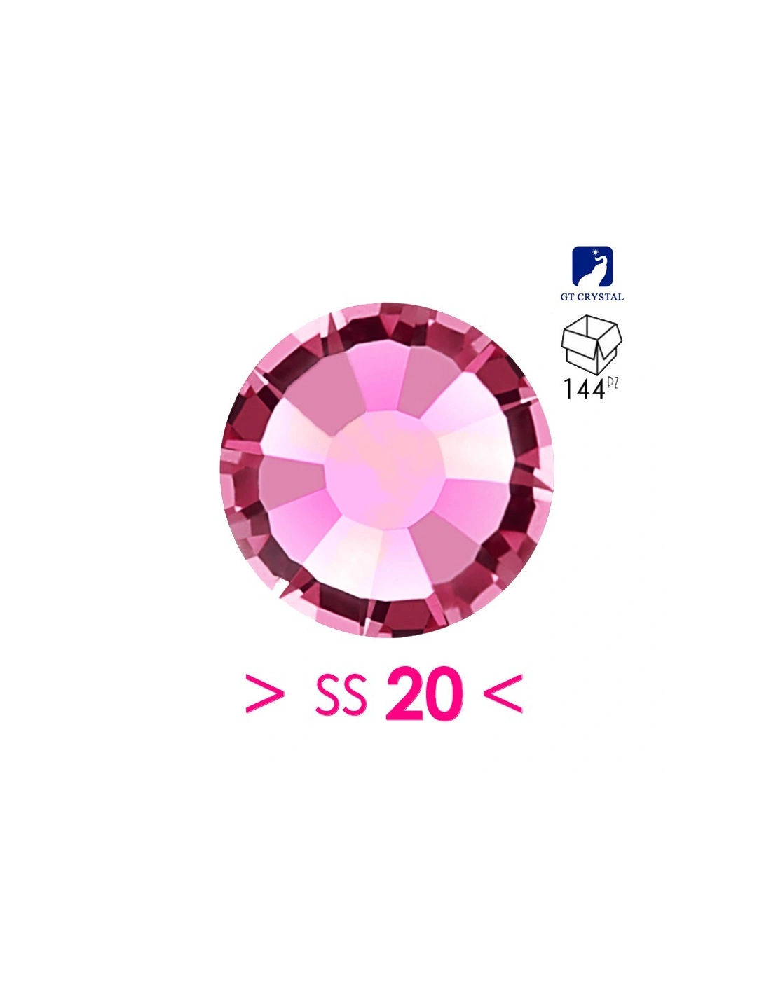 Strass GT Crystal Termoadesivo ss 20  Fuchsia - 144PZ  Rhinestones Hotfix