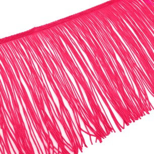 Frangia in Tripolino cm 15 Rosa Fluo - Pacco 1 mt. 2
