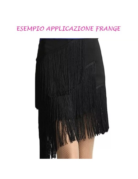 Tripolino Fringe cm 30 Black - Pack of 1 mt.