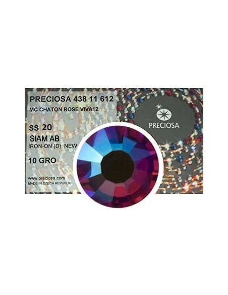 Preciosa Rhinestones Hotfix ss 20 Siam - 1440 pcs - Hotfix Strass