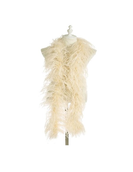 Boa Ostrich Feather Champagne - Pack of 2 mt.