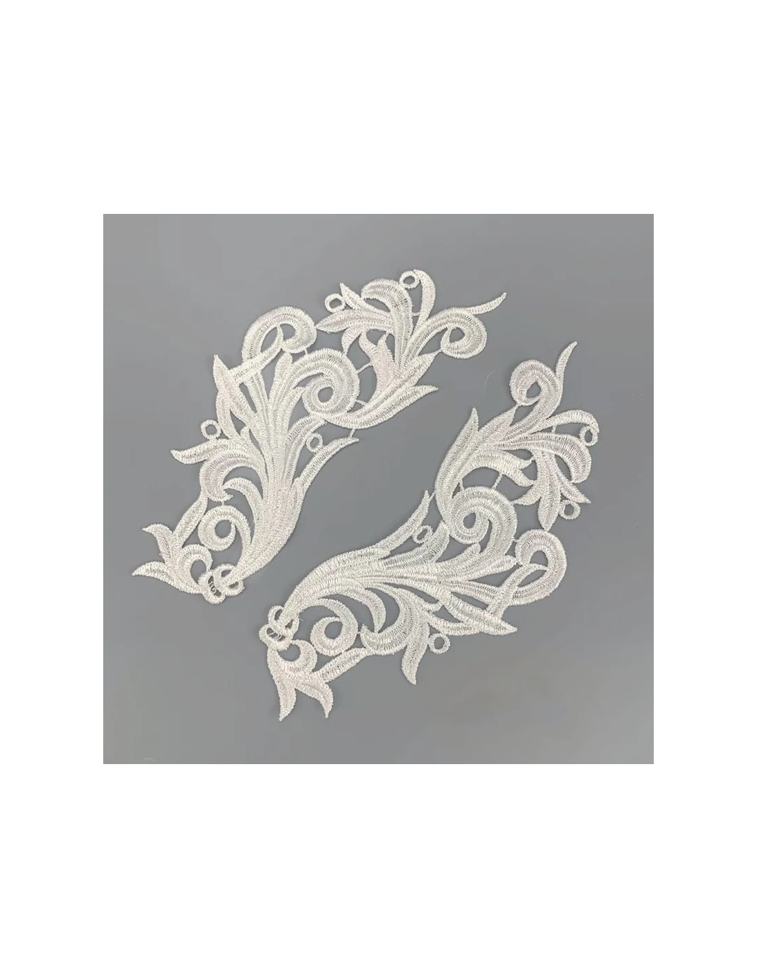 Application embroidered fabric Gold 18x5 cm - 1PA - Applications for Leotards and Dresses
