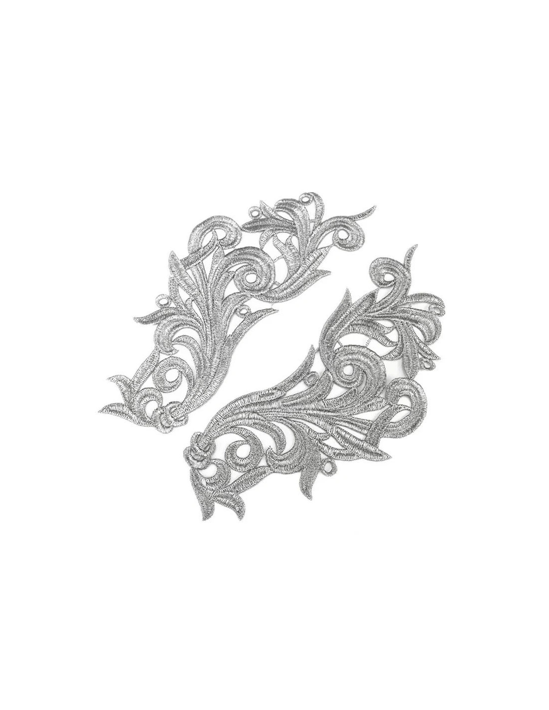 Application embroidered fabric Gold 18x5 cm - 1PA - Applications for Leotards and Dresses
