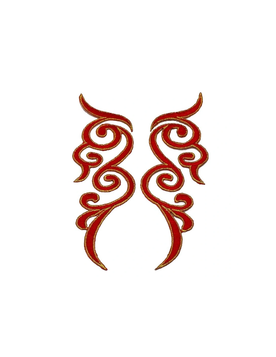 Application embroidered fabric Lt. Siam 18x5 cm - 1PA - Applications for Leotards and Dresses