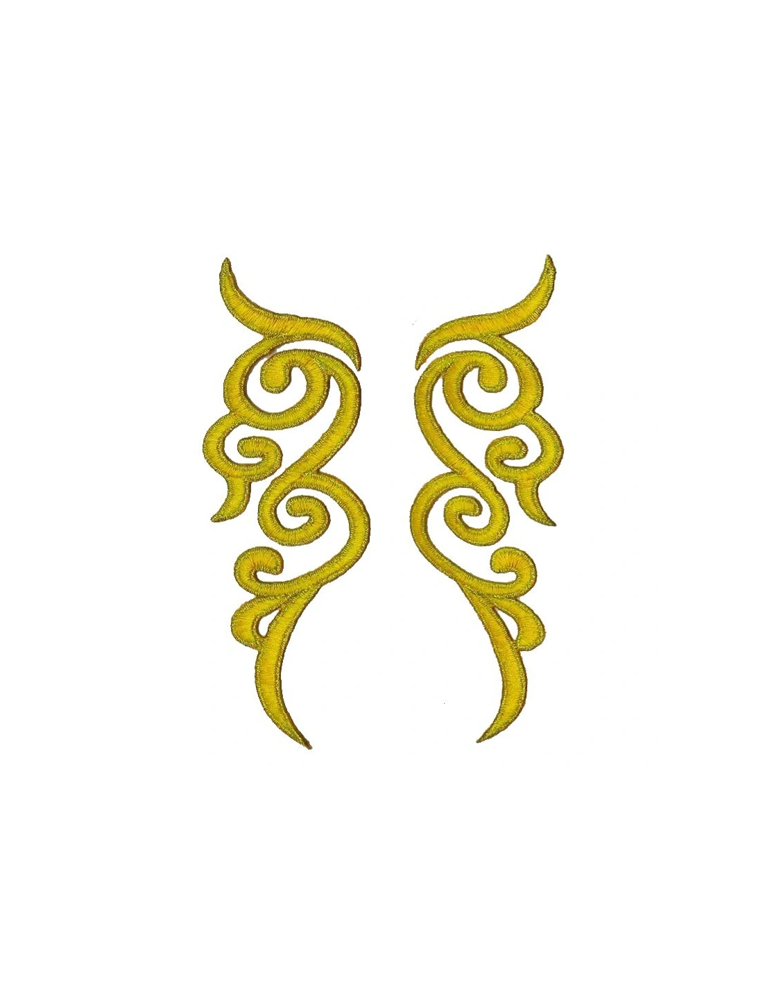 Application embroidered fabric Citrine 18x5 cm - 1PA - Applications for Leotards and Dresses