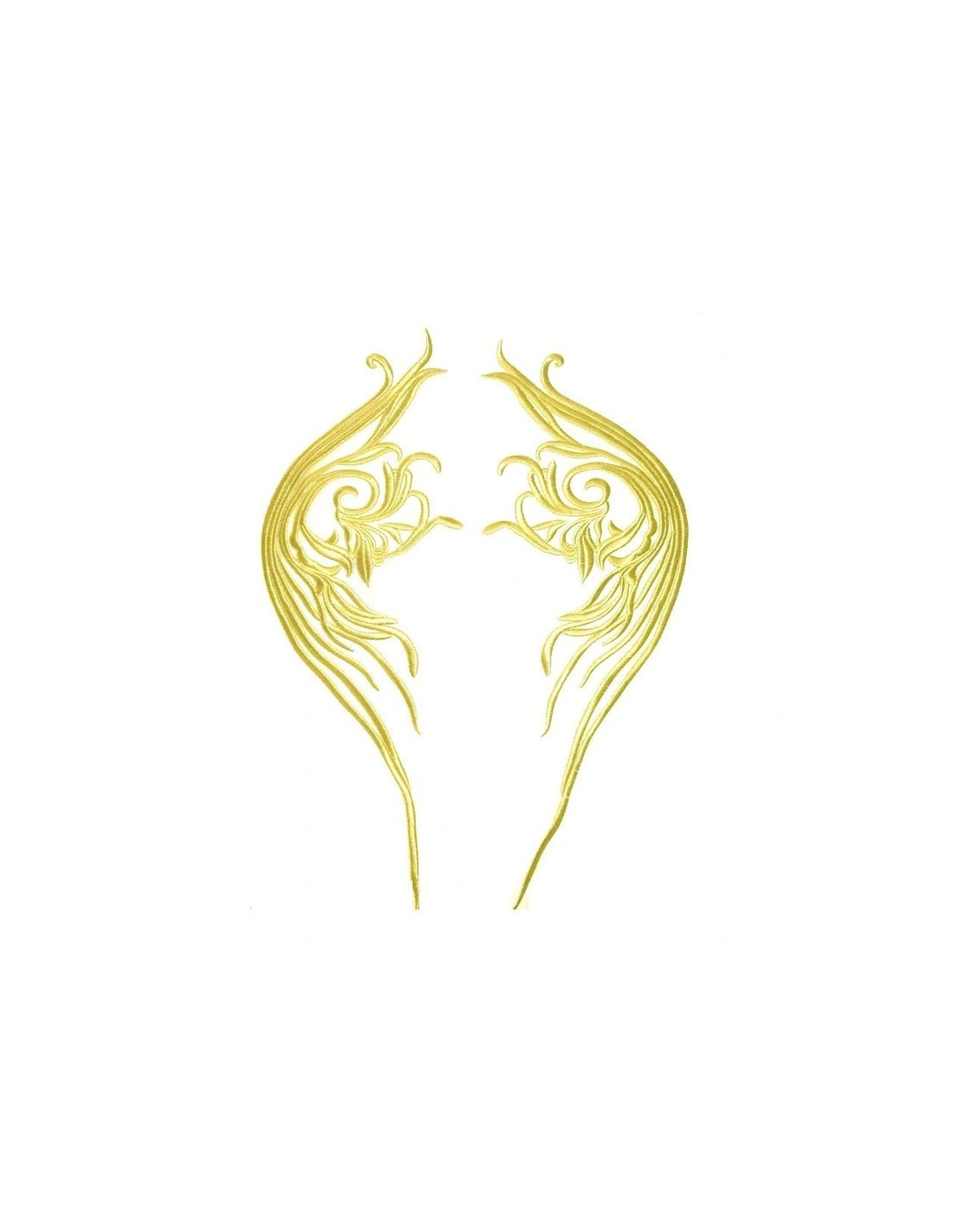Application embroidered fabric Gold 50x18 cm - 1PA - Applications for Leotards and Dresses