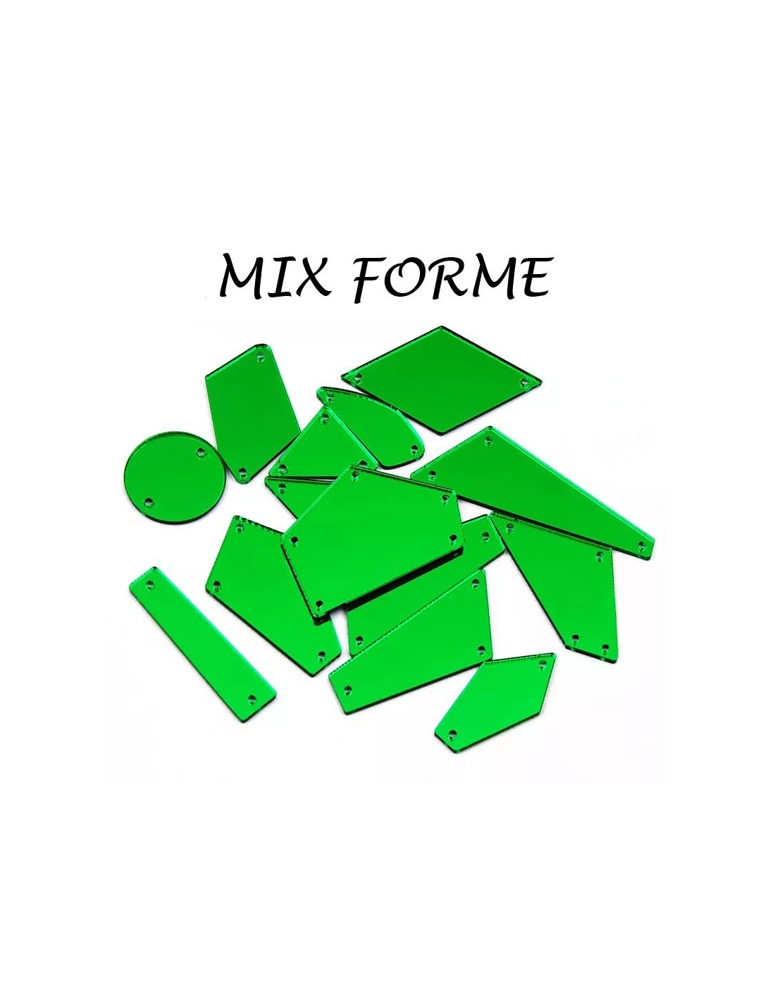 Mirrors to be Sewed Green package - 30PCS - Sewing mirrors