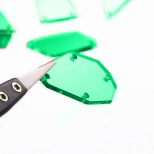 Specchietti da cucire misti Verde pacco - 30PZ 2