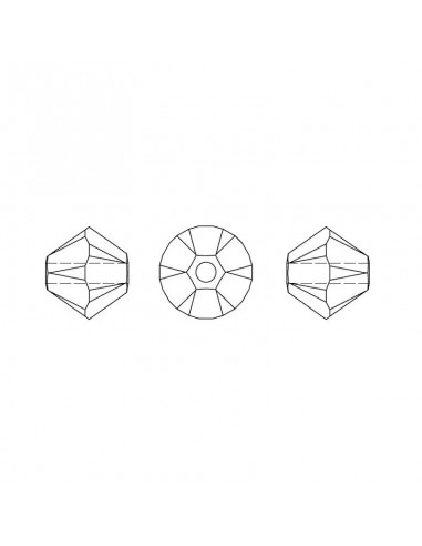 Bicone Swarovski mm 4 Aquamarine AB -... Bicone Swarovski mm 4 Aquamarine AB -...