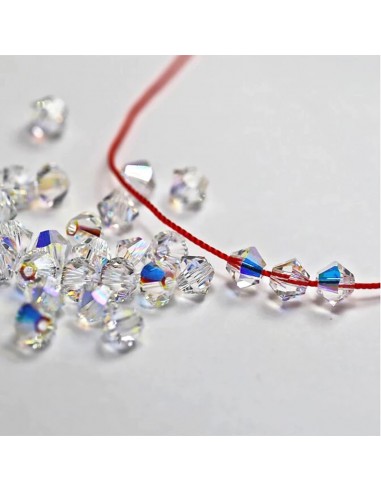 Bicone Swarovski mm 4 Aquamarine AB -... Bicone Swarovski mm 4 Aquamarine AB -...