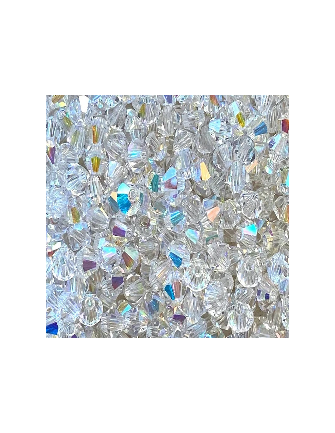 Bicono Swarovski mm 4 Crystal AB - 144PZ