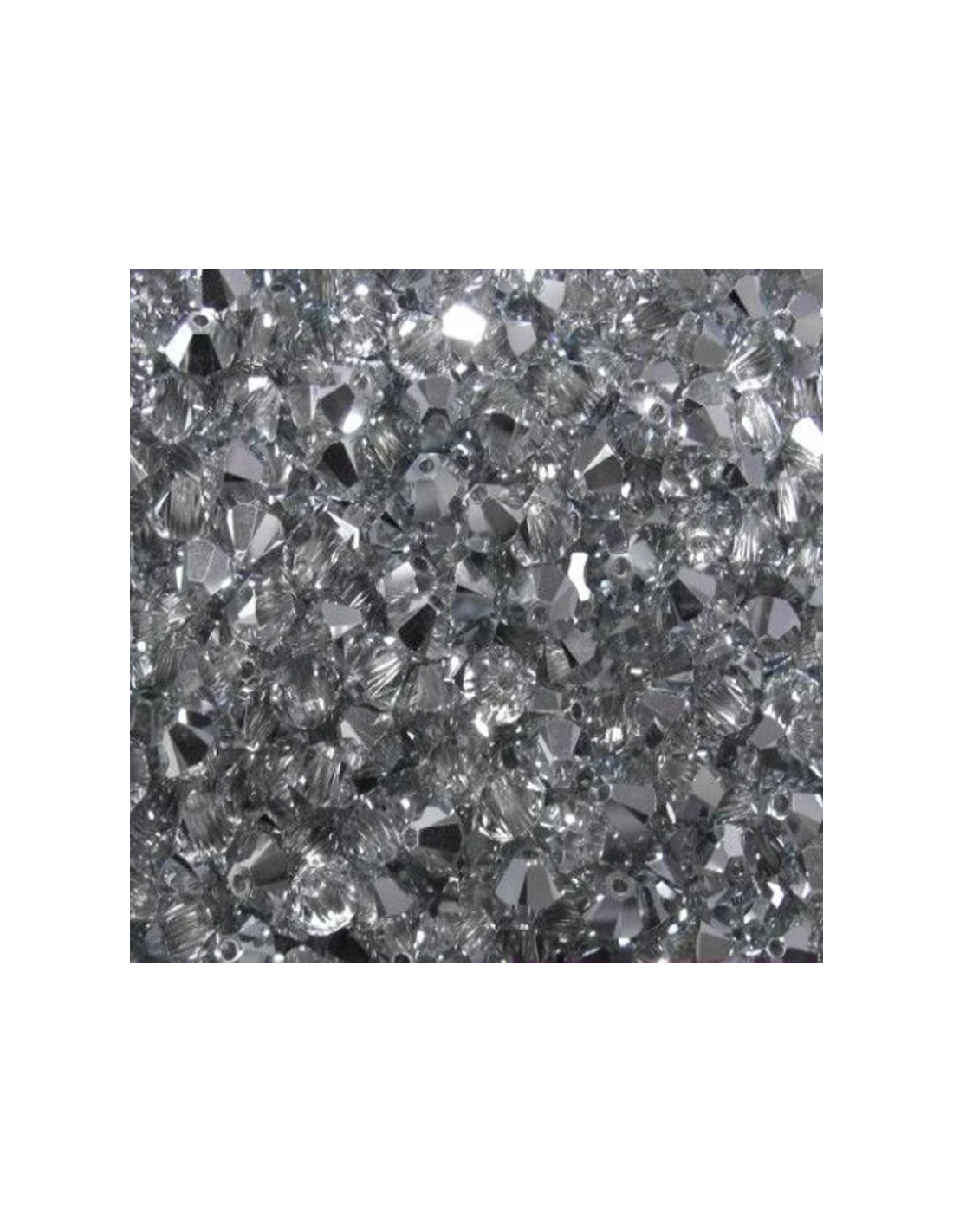 Bicone Swarovski mm 4 Crystal Comet Argent Lt. - 144 pcs - Biconi
