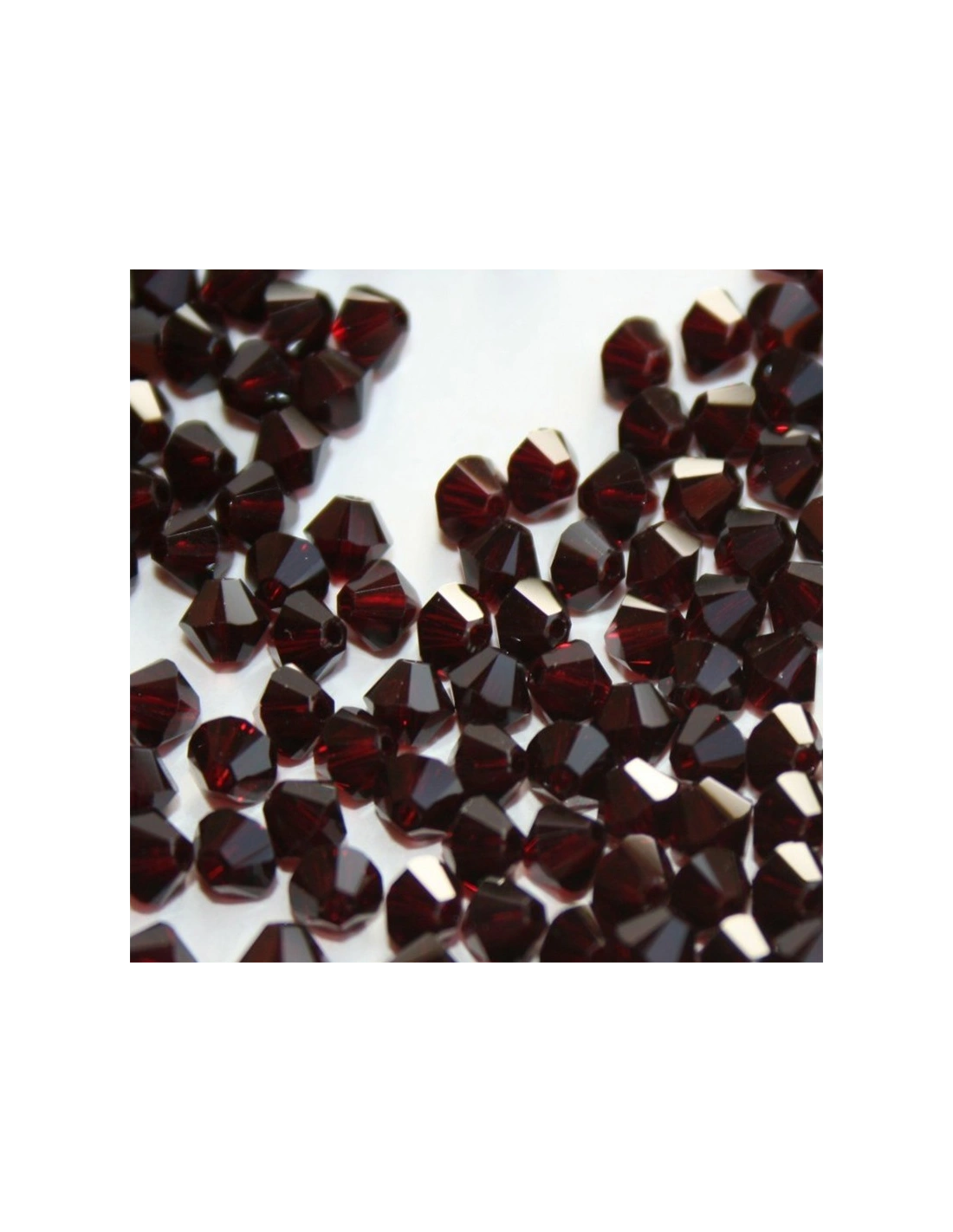 Bicone Swarovski mm 4 Garnet - 144 pcs - Biconi