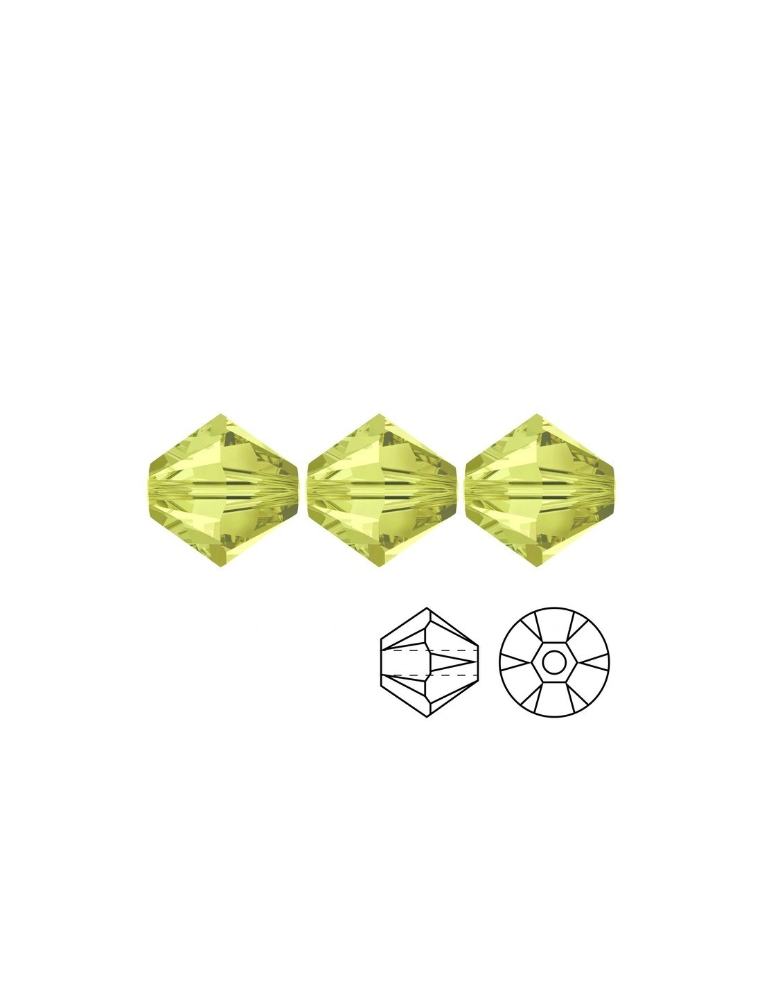 Bicono Swarovski mm 4 Jonquil - 144PZ