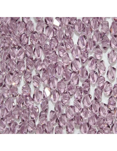Bicone Swarovski mm 4 Lt. Amethyst - 144 pcs - Biconi