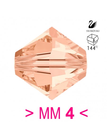 Bicono Swarovski mm 4 Lt. Peach - 144PZ