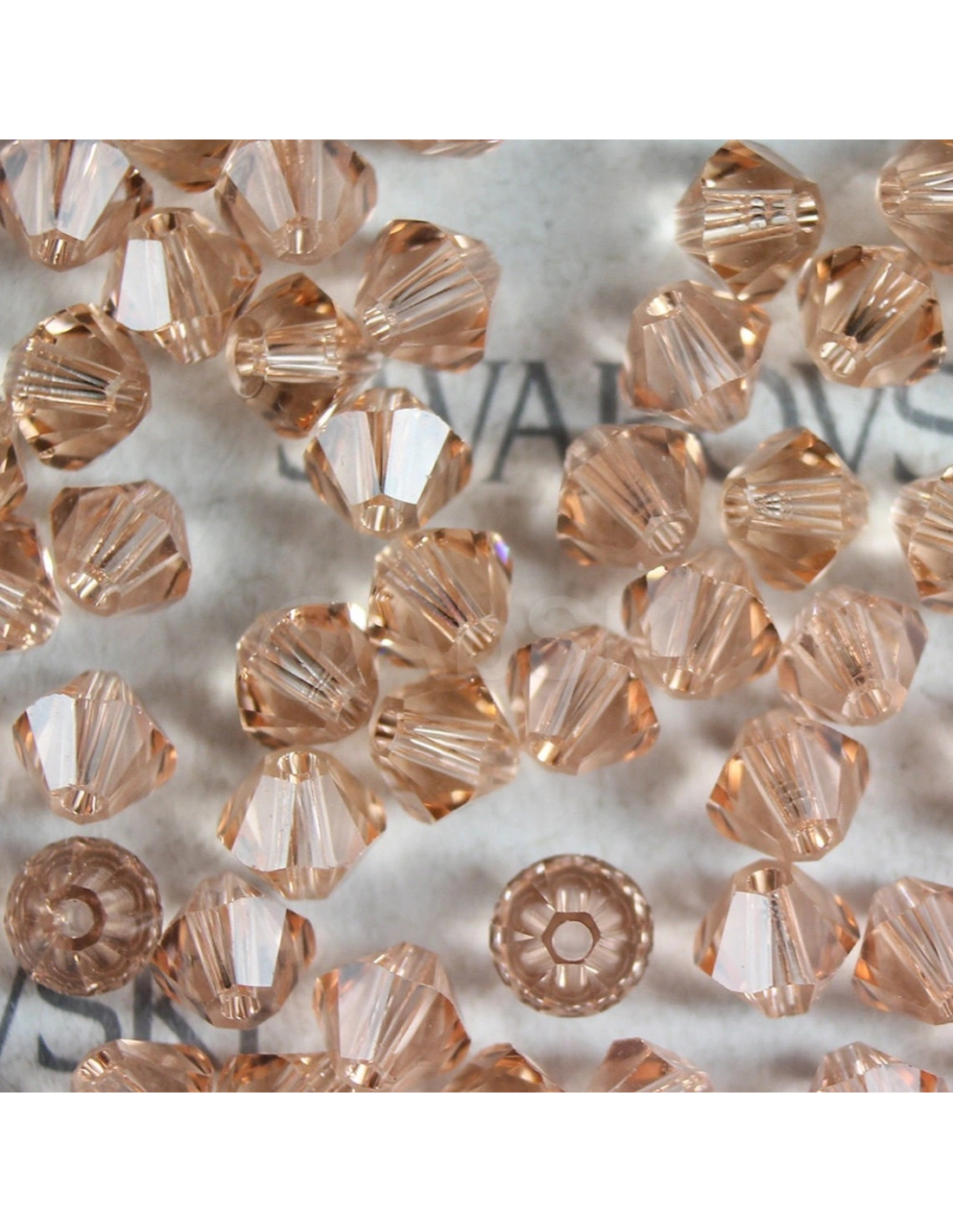 Bicone Swarovski mm 4 Lt. Peach - 144 pcs - Biconi