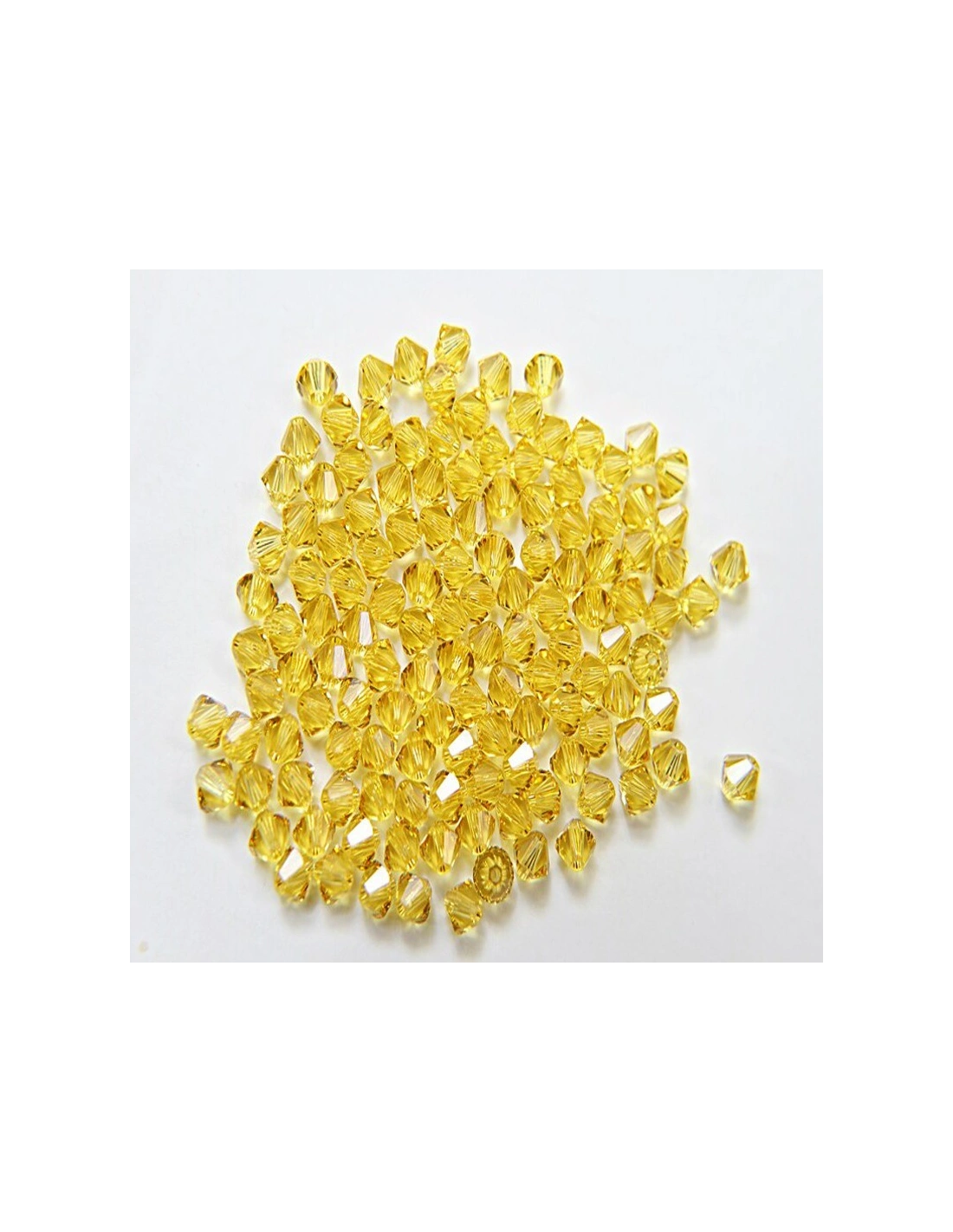 Bicono Swarovski mm 4 Lt. Topaz - 144PZ - Biconi