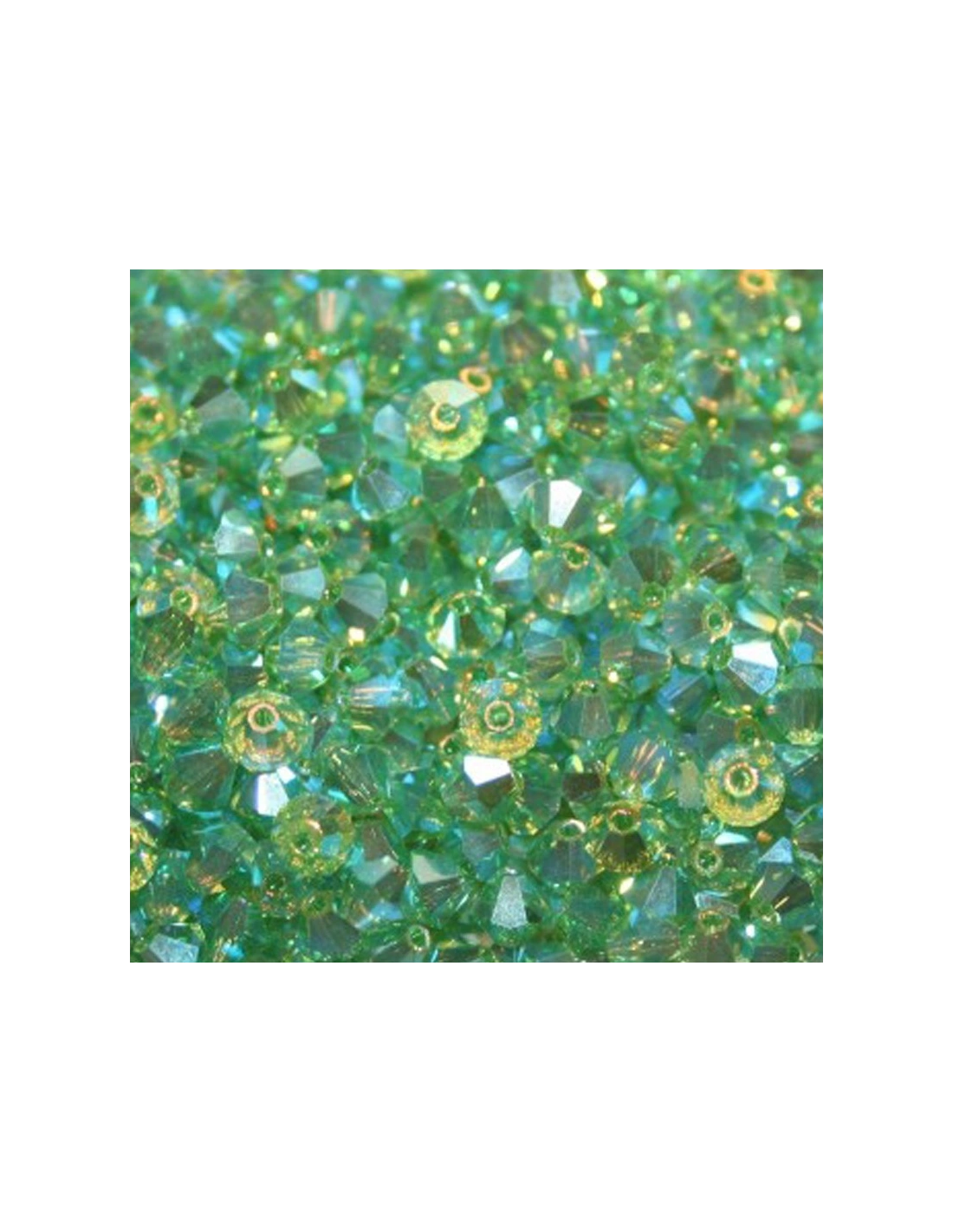 Bicone Swarovski mm 4 Peridot AB - 144 pcs - Biconi