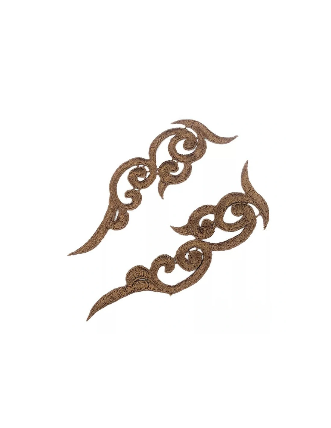 Application embroidered fabric Gold 18x5 cm - 1PA - Applications for Leotards and Dresses